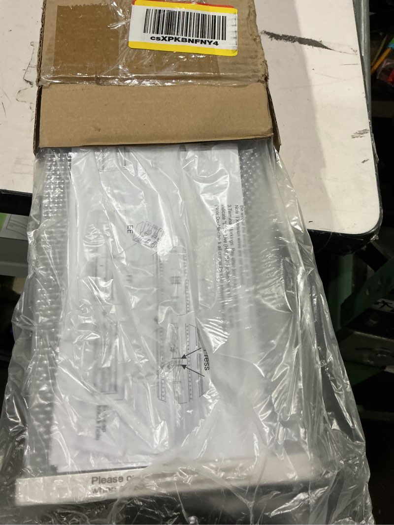 Condition photo showing Good Condition for hykolity 4ft led wraparound light with 3 wattages / 3cct 55-75w 3000-5000k | 4 foot led wrap light fixture with 5500-7500lm, hardwired, flush mount office ceiling light for garage office kitchen, etl,1p 3000k4000k5000k 5.7 inch width