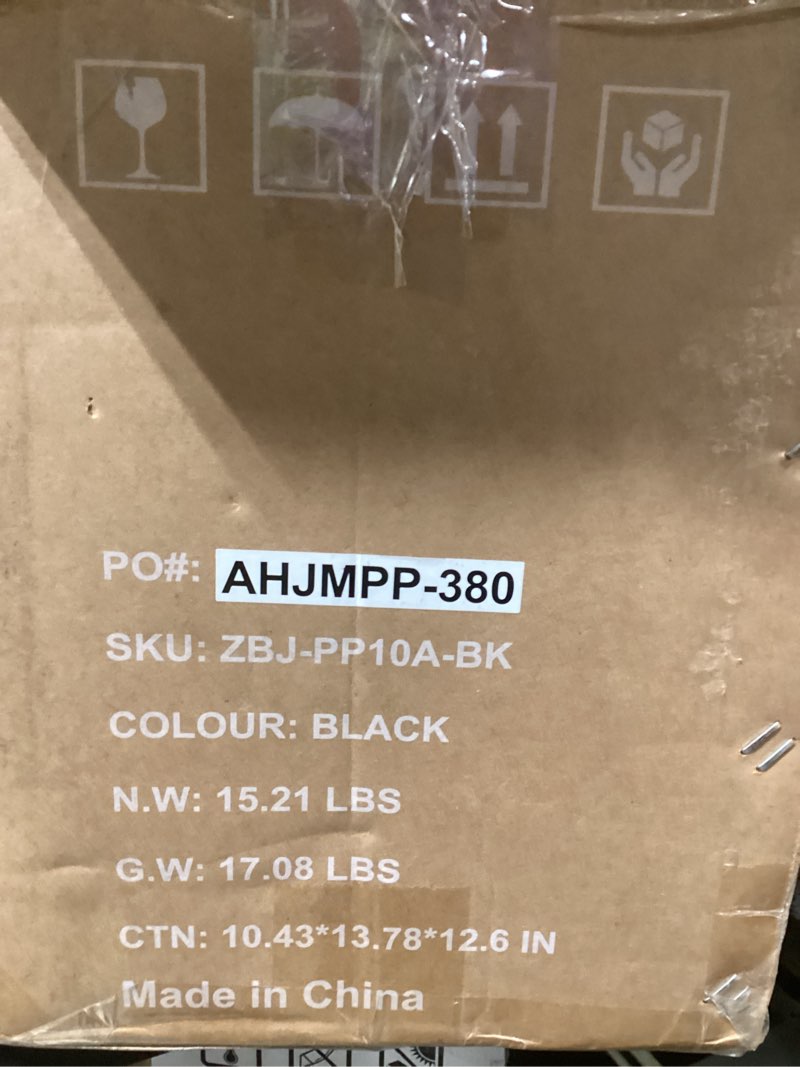 Condition photo showing Good Condition for DUMOS Countertop Ice Maker with Handle, 26lbs/24H Portable Ice Machine, 9 Bullet Ice Cubes Ready in 6 Mins, Self-Cleaning, Quiet Compact Ice Maker for Home, Kitchen, RV, Camping, Black Black 12.5"×11.6"×8.8"