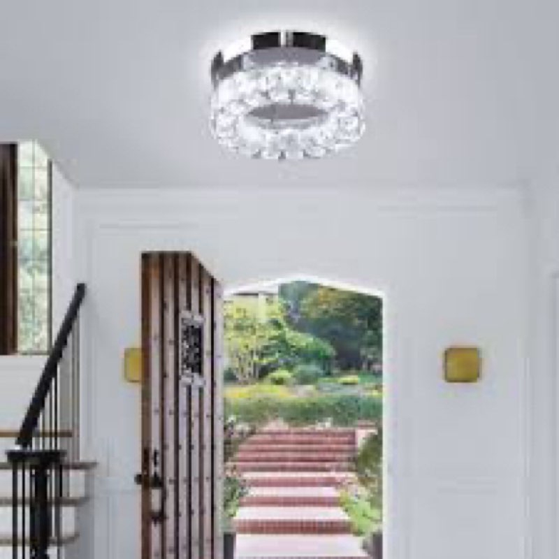 ( similar) Saven 1 - Light 7.9\" Crystal LED Flush Mount