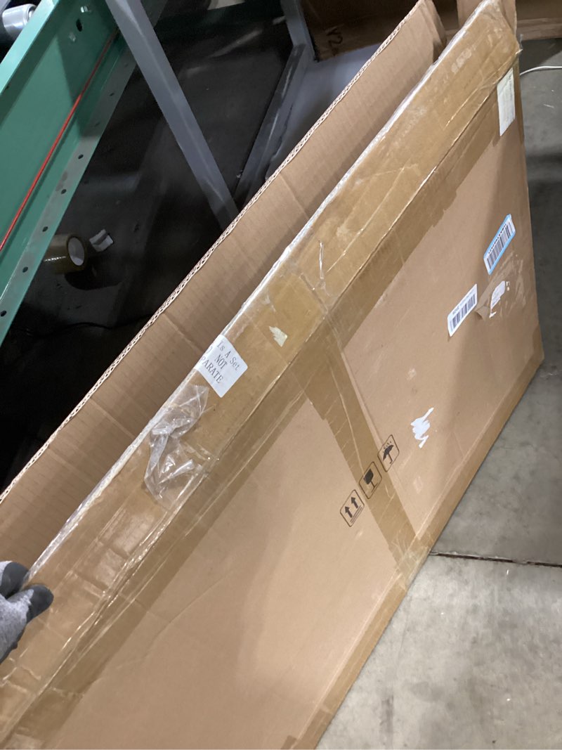 Condition photo showing Good Condition for sherr 3 panel trade show presentation board, 72 x 35.3 inches tri fold display board, black single s