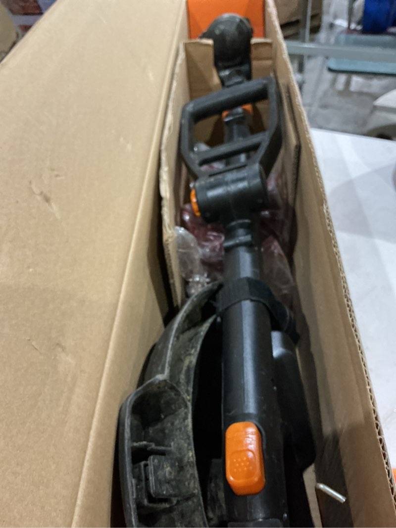 Condition photo showing Good Condition for worx 3 in 1 cordless string trimmer/lawn edger/mini mower, 12" electric weed wacker with command feed, 20v weed eater with 5.5 lbs, 2 batteries & charger included, wg170 3 in 1 trimmer w/(2) 2.0 ah batteries
