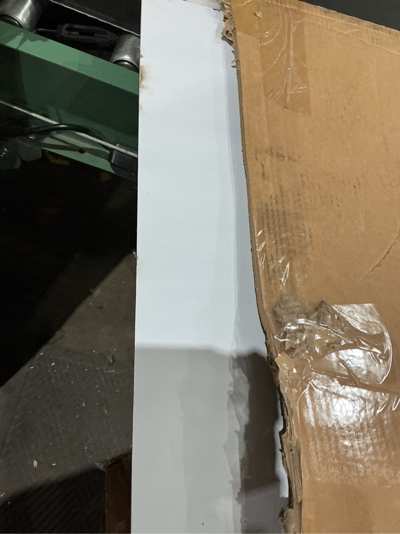 Condition photo showing As Is for nisorpa 304 stainless steel chopping board with lip, extra large cutting boards for kitchen heavy duty cutting plate with anti-slip mat for meat vegetables & bread, pastry board, 35.4"lx22.8"w 35.4"l x 22.8"w