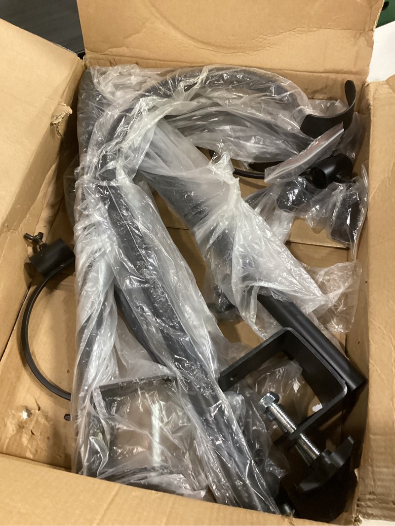 Condition photo showing Good Condition for wosibo 3 pack three span deck hook, 37 inches deck bird feeder pole, hanging baskets porch multi-hook for deck kit with three branches for plant hangers, lanterns, wind chimes and more
