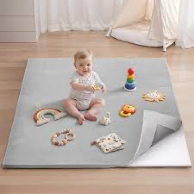 Blissful Diary Ultra Soft Baby Play Mat, 71x59 Extra Large Floor Mat with Removable & Washable Slip-