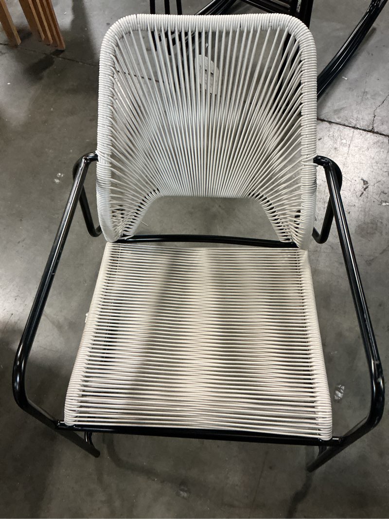 Condition photo showing Good Condition for fisher stack & wicker outdoor patio chair, rocking chair gray - threshold™: weather-resistant, no assembly required
