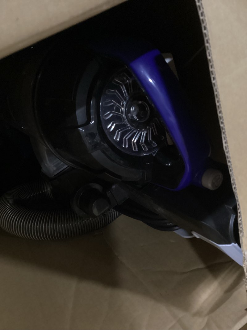 Condition photo showing As Is for Eureka Lightweight Powerful Upright Vacuum Cleaner for Carpet and Hard Floor, PowerSpeed, New Model,Blue,black/New Model