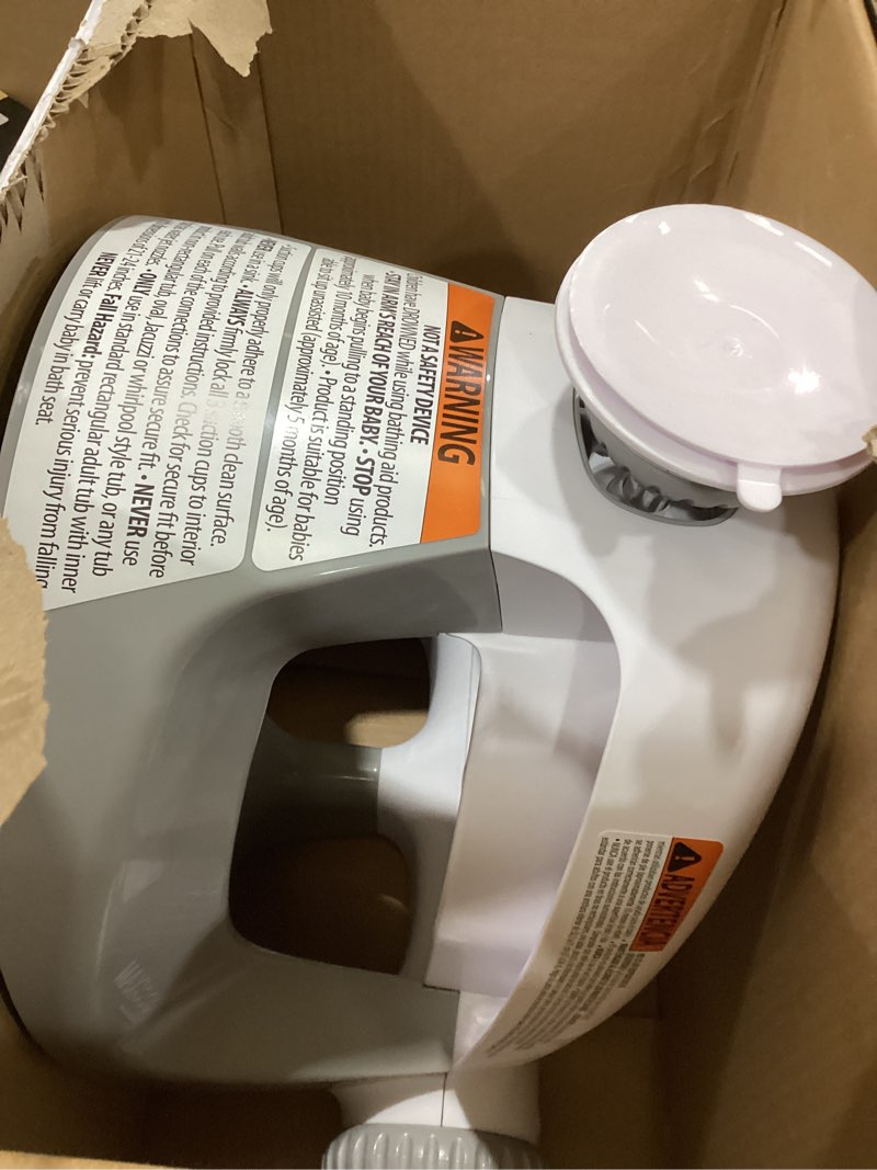 Condition photo showing Good Condition for Ingenuity My Bath Seat for Sit-Up Baby Bathing, Sure & Secure Suction Cups, ASTM Safety Tested & Approved, Backrest for Assisted Sitting, Easy Setup & Storage, Gray