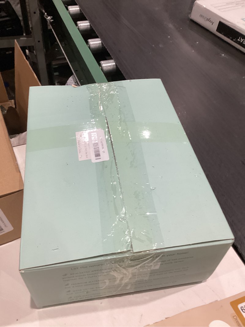 Condition photo showing New/Like New for Dolicer 6 Packs 6FT Artificial Eucalyptus Garland with LED Light String, Faux Greenery Garland Hanging Fake Silver Dollar Eucalyptus Leaves Vines for Wedding Backdrop Arch Table Wall Party Home Decor Grey Green With Light 6 Packs