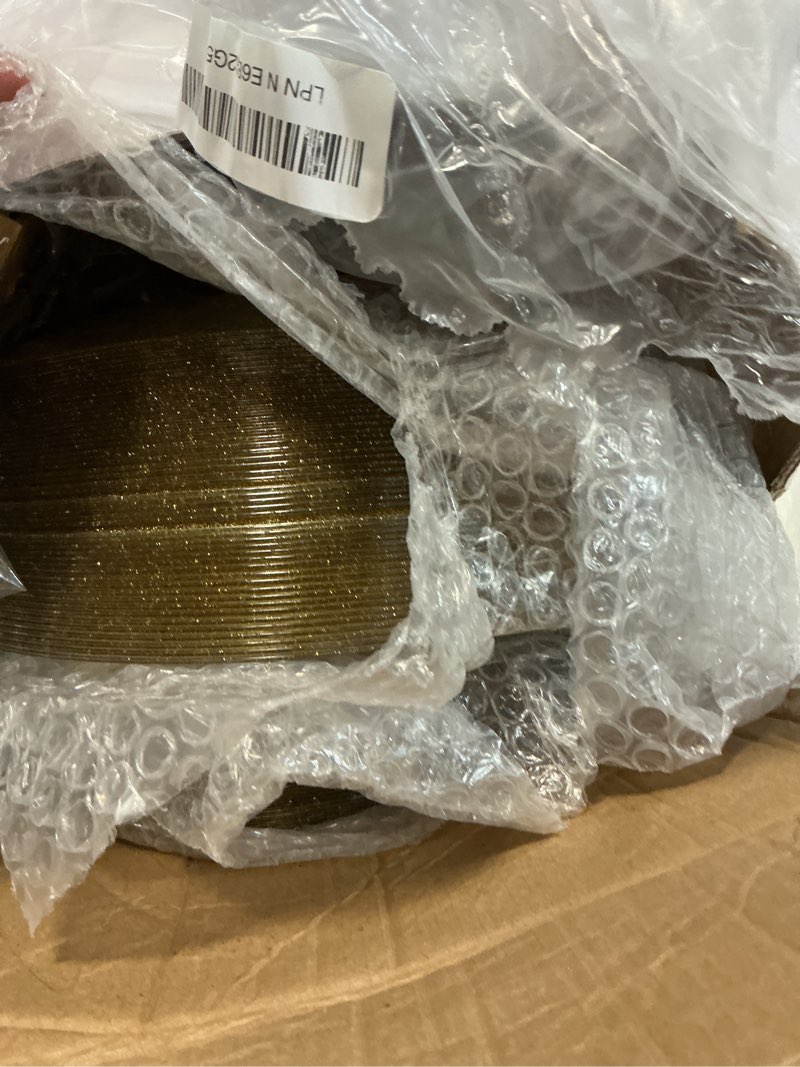 Condition photo showing Good Condition for lullaby 100pcs clear plastic plates with gold rim, gold glitter disposable plates includes 50 dinner plate 10” and 50 dessert plate 7”, heavyduty plates for birthdays, parties and wedding