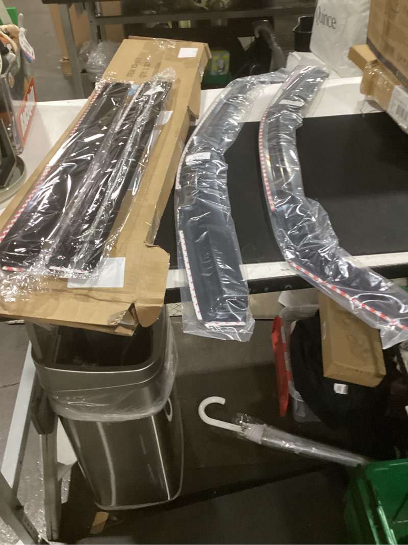 Condition photo showing As Is for in-channel window visors rain guards for 2019-2026 chevy silverado/gmc sierra 1500 crew cab, window vent wind shades deflectors 2019-2026 silverado/sierra crew cab