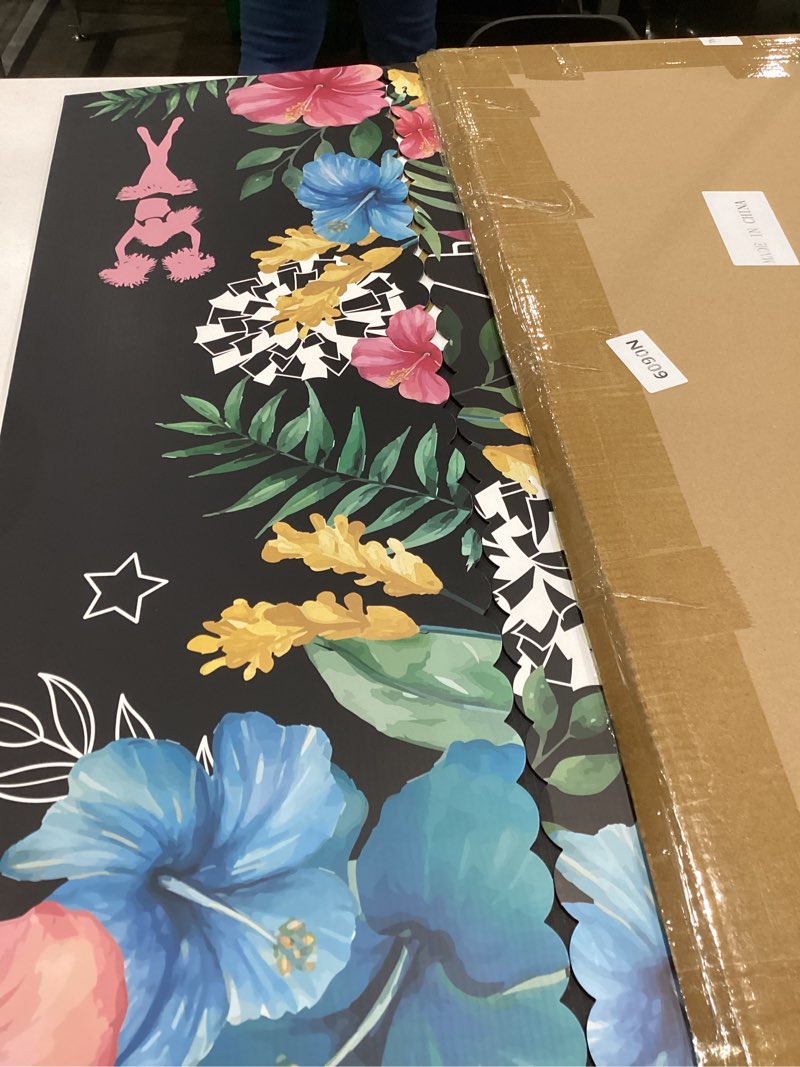 Condition photo showing Good Condition for mooliwe cheerleading senior night gifts 48 x 36'' large trifold poster board graduation photo display board with stickers 2026 congrats grad party decoration for school sports project, 3 panel