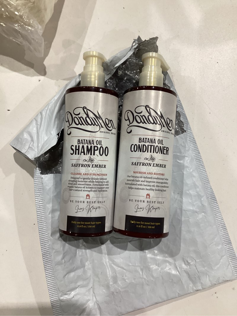 Condition photo showing Good Condition for batana oil set – hydrating shampoo & conditioner for wavy & curly hair – frizz control & curl definition – saffron ember scent