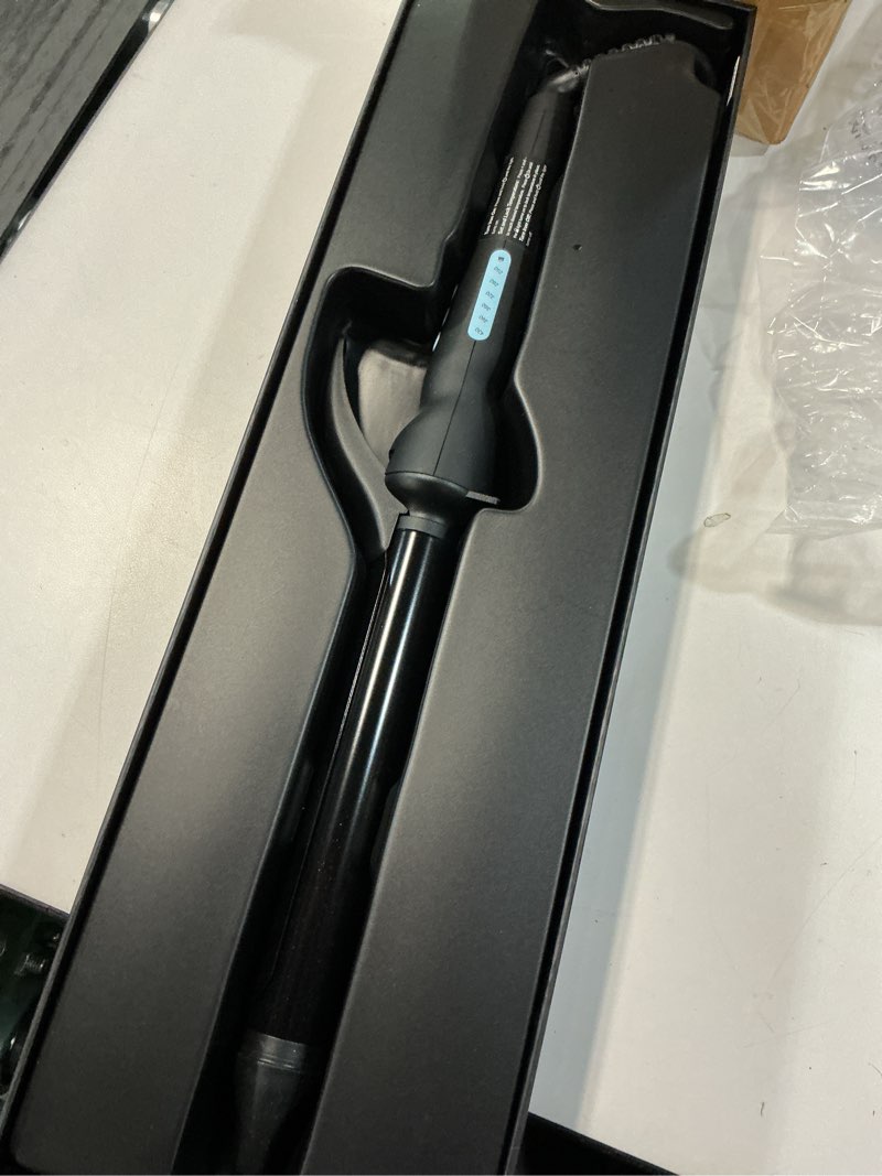 Condition photo showing Good Condition for bio ionic long barrel curling iron with moisture heat technology & nanoionic mx versatile curling wand - multiple barrel sizes for tight, classic, loose & soft curls 1 inch (classic curls) black