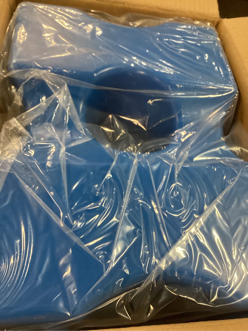 Condition photo showing New/Like New for silipull jump blocks for horses, 15.75 x 11.8 x 5.6 inches pets jump block training enhances equestrian practice equipment for obstacle equestrian enthusiasts education, riding club 2 blue