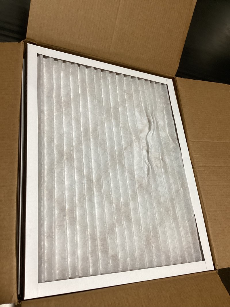 Condition photo showing Good Condition for As is Amazon Basics Merv 5 AC Furnace Air Filter 20x25x1 inches, Pack of 6 (Actual size: 19.75\" x 24.75\" x 0.75\") 20x25x1 Merv 5