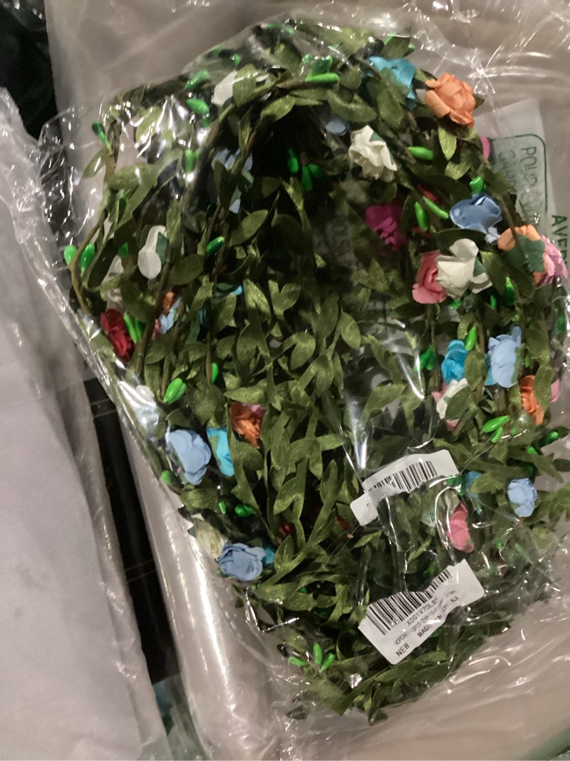 Condition photo showing Good Condition for 16 Pieces Flower Crown Headband Garland Floral Headbands Wreath Headpiece for Wedding Festival Vacation Fairy Party