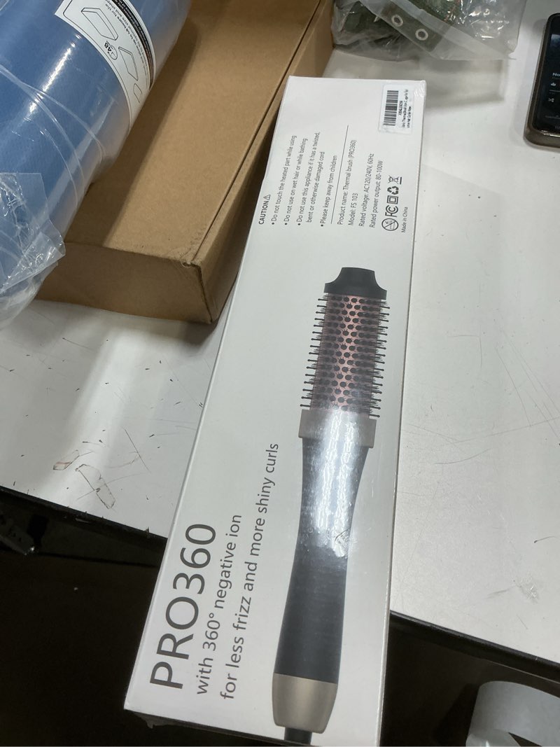 Condition photo showing New/Like New for Ionic Thermal Brush Curling Iron Brush 1.5 Inch Heat Round Hair Curling Brush with Ceramic Tourmaline Hair Styler Dual Voltage Hot Brushes for Volume Hair Curler