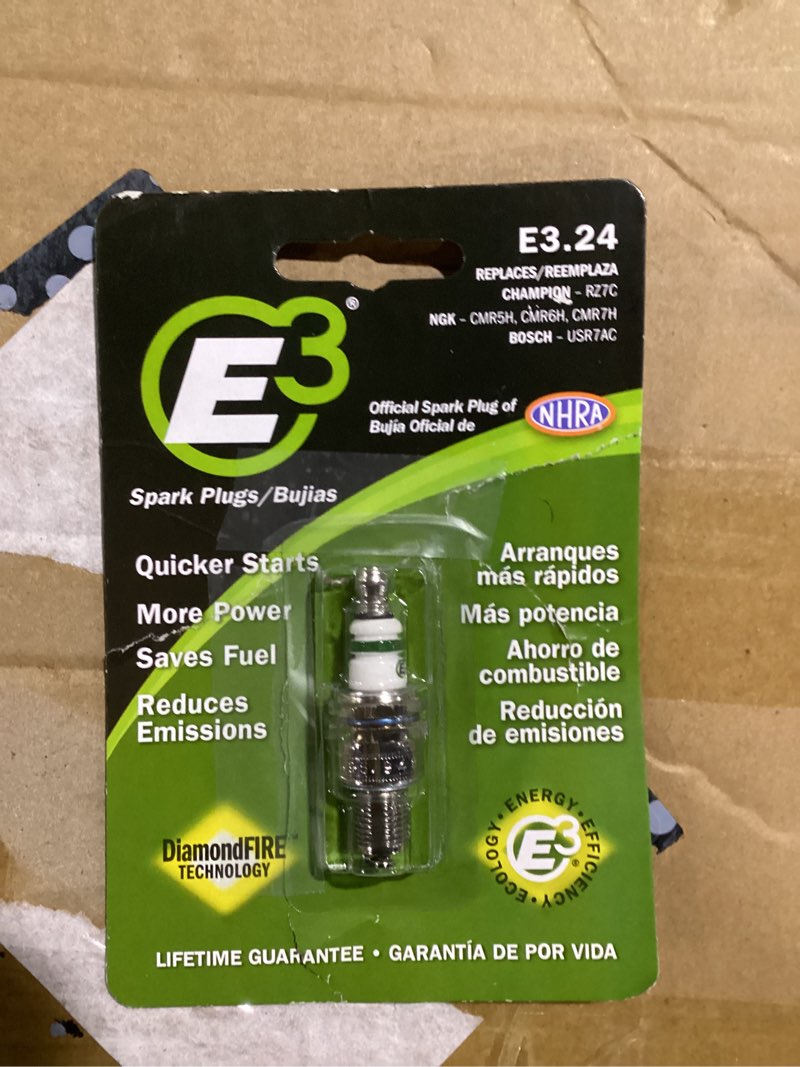 Condition photo showing Good Condition for e3 spark plugs 5/8-in 2-cycle engine and 4-cycle engine spark plug fits champion, ngk, torch