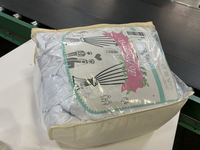 Condition photo showing Good Condition for 60ft x 14ft white backdrop curtains for wedding-wrinkle free backdrops curtain drapes fabric photo back drop cloth for baby shower photography stage reception, 12 panels 14ft(h) x 5ft(w) w5' x h14'(12 panels) white