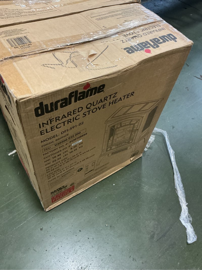 Condition photo showing Good Condition for duraflame Infrared Quartz Electric Stove Heater - DFI-591-02 - Bronze