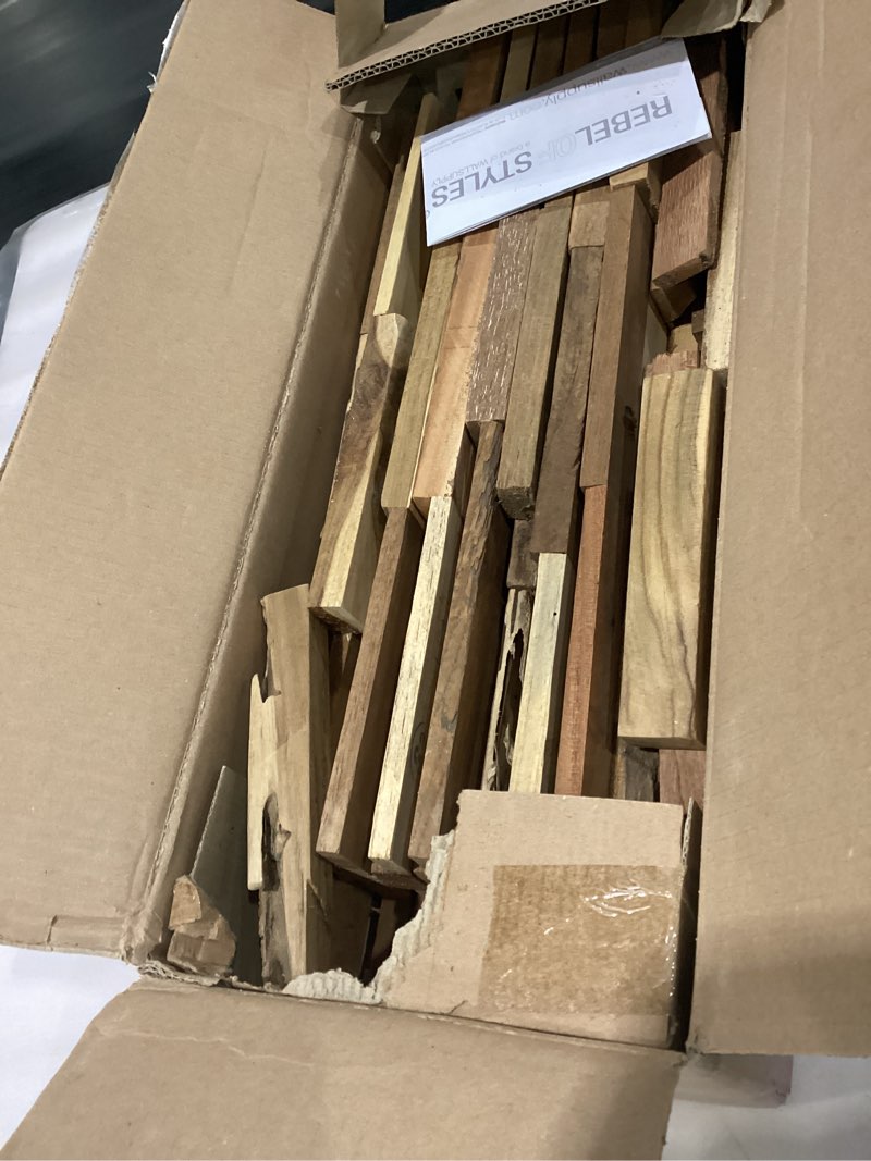 Condition photo showing Good Condition for Wall!Supply 3D Wall Panels – Reclaimed Rustic Asian Teak Wood – Home Decor Wallpaper Alternative for Living Room, Bedroom & Office – Easy DIY Installation – 10 Pack, Covers 9.6 Sq Ft UltraWood 10 Pack Teak Colorado