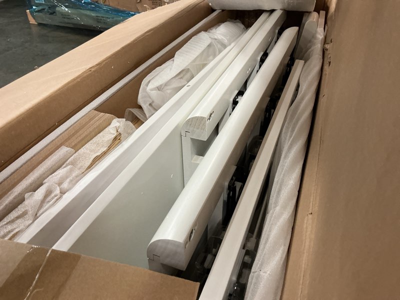 Condition photo showing As Is for babyGap Skye 6 Drawer Dresser with Interlocking Drawers by Delta Children - Greenguard Gold Certified, Bianca White