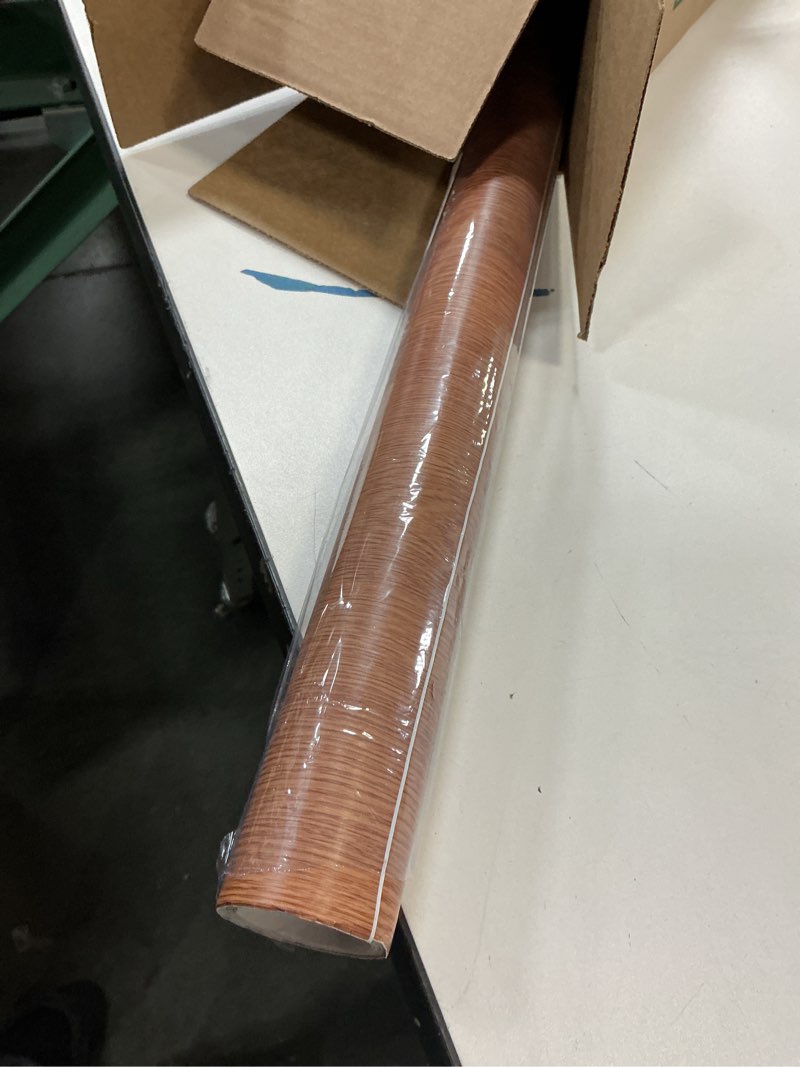 Condition photo showing Good Condition for TOOLDECO Peel Stick Wood Grain Wallpaper Countertop Paper Funitures Decorative Vinyl Sticker(24Inch*118Inch) 24"W x 118"L