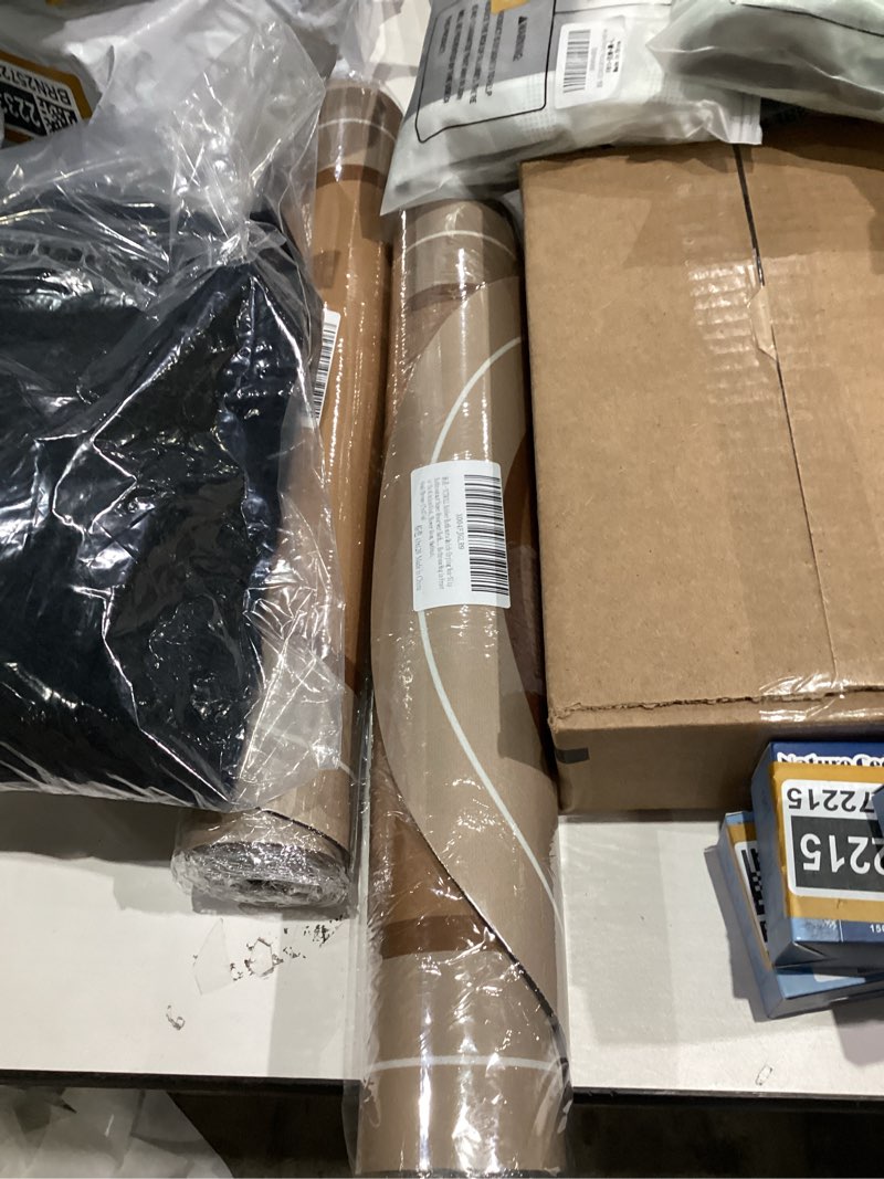 Condition photo showing New/Like New for Rubber Bath mats Quick-Drying Non-Slip Bathroom mat Super Absorbent Bath mat Instant Dry Bath mat, Bathroom Rug in Front of The Kitchen Sink, Shower Room, Bathtub, Oval(Brown+16.9x26.7in) Brown 16.9x26.7in