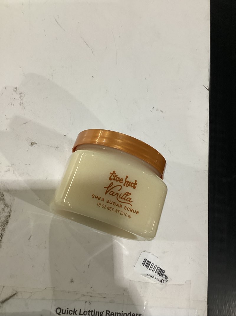 Condition photo showing Good Condition for tree hut vanilla shea sugar exfoliating & hydrating body scrub, 18 oz