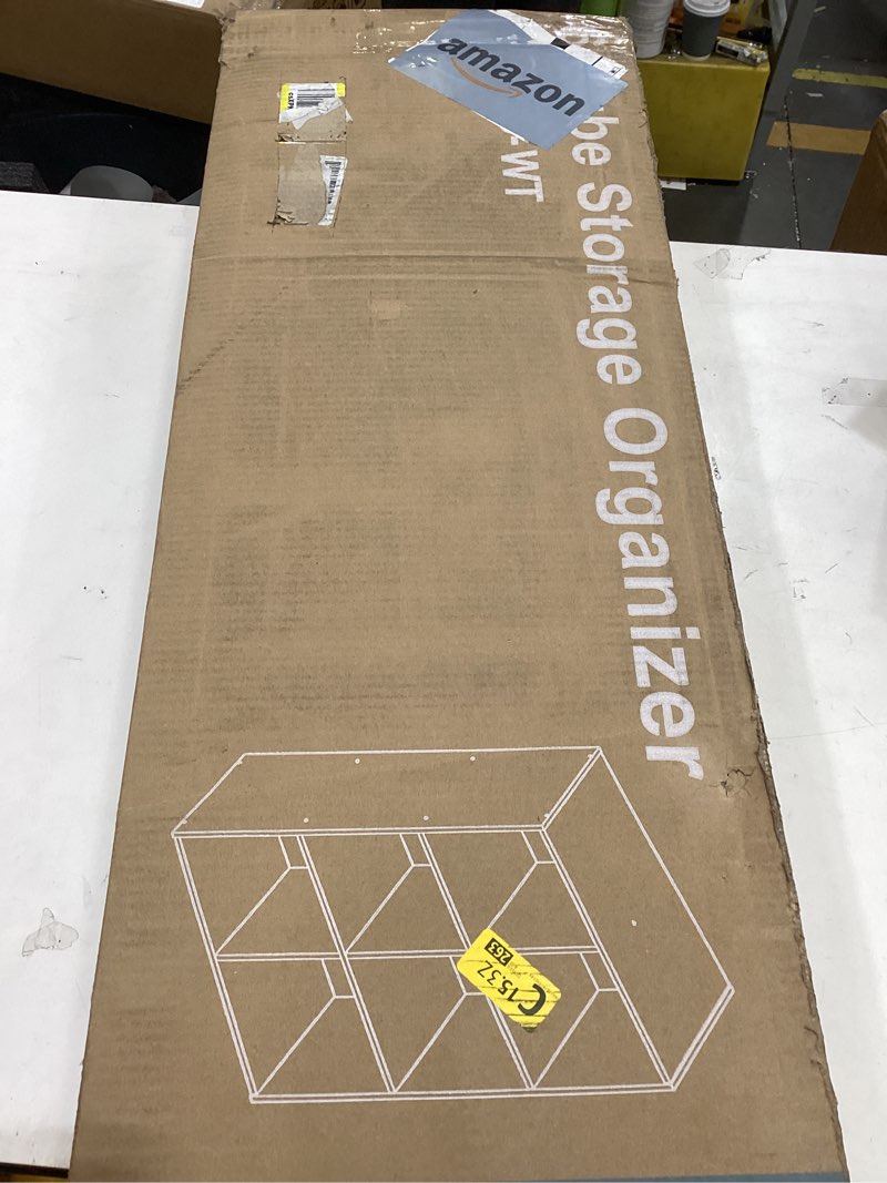 Condition photo showing New/Like New for Furinno CUBICLE Book Shelf, 6-Cube Bookshelf, Extra Thick Frame Horizontally & Vertically Reversible Bookcase with Open Back, 14.6" x 44" x 30", for Living Room, Bedroom, Home Office, White White 6-Cube