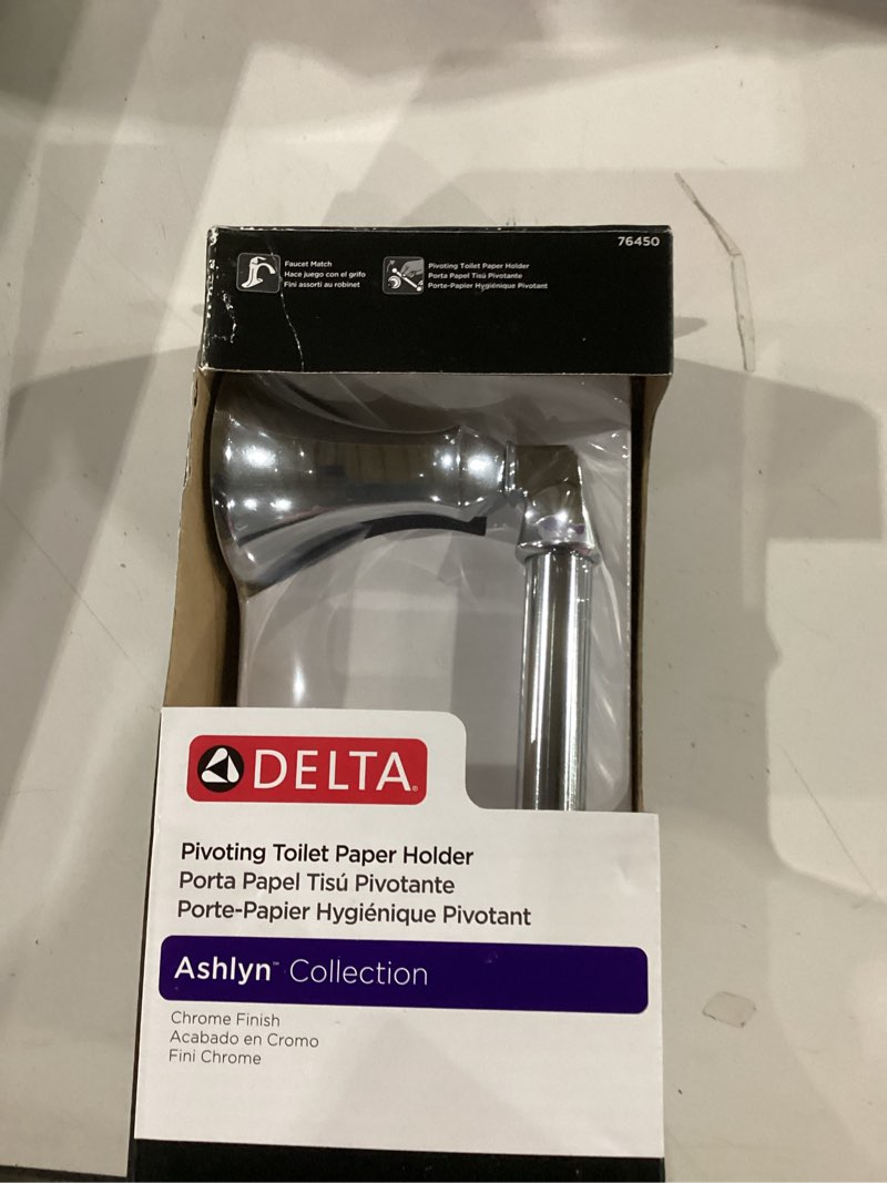 Condition photo showing Good Condition for Delta Faucet 76450 Ashlyn Toilet Paper Holder, 9 x 4 x 2.5 Inches, Chrome