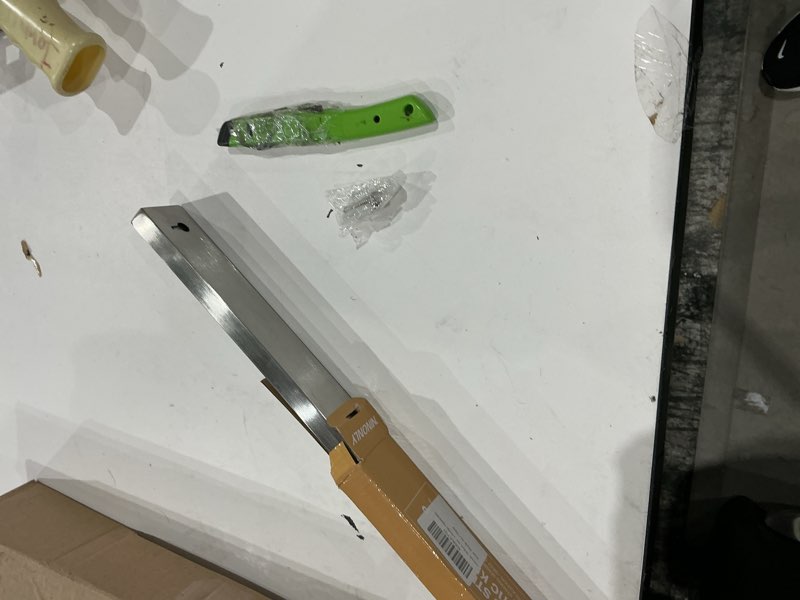 Condition photo showing New/Like New for ninonly 20 inch magnetic knife holder for refrigerator, stainless steel double sided magnet knife strip for wall, no drilling magnetic knife rack with powerful magnetic pull force fridge applicable 20 inch silver