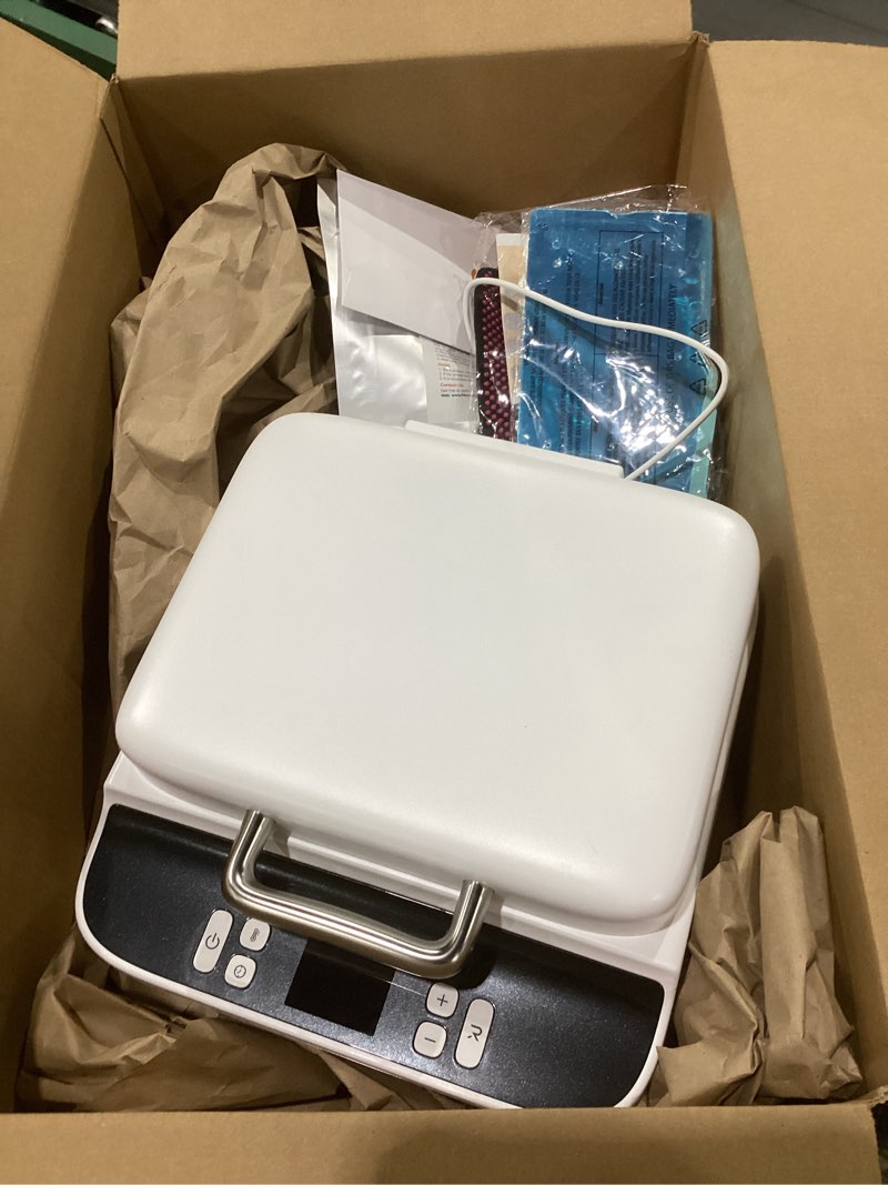 Condition photo showing New/Like New for HTVRONT Phone Case Heat Press Machine Compatible with iPhone & Android - Vacuum Heat Press H17 for Phone Cases- Sublimation Press for Custom Phone Case, Badges, Coasters, Includes Film & Fixture White Compatible with iPhone & Android, NOT TESTED