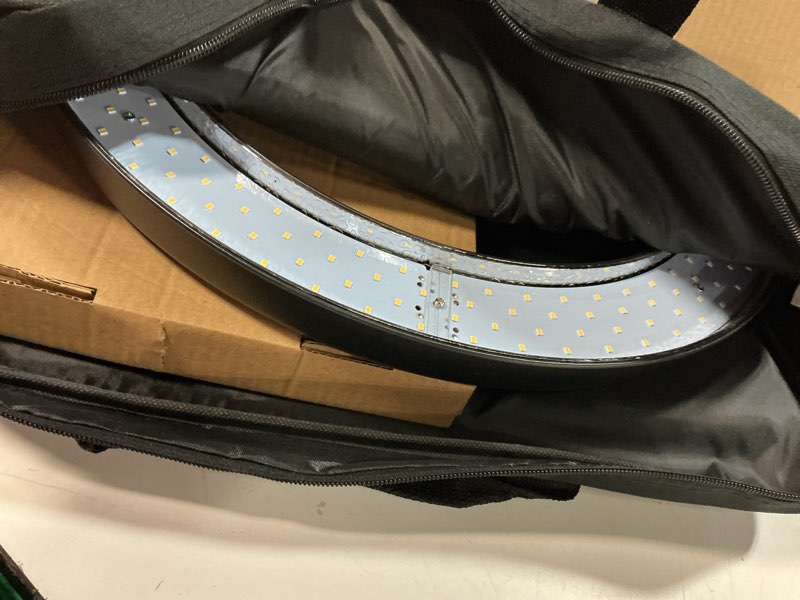 Condition photo showing Good Condition for neewer ring light 18inch kit: 55w 5600k professional led with stand and phone holder, soft tube & bag for tattoo lash extension barber makeup artist studio video photography lighting, rl-18 rl-18 w/stand, phone holder, soft tube