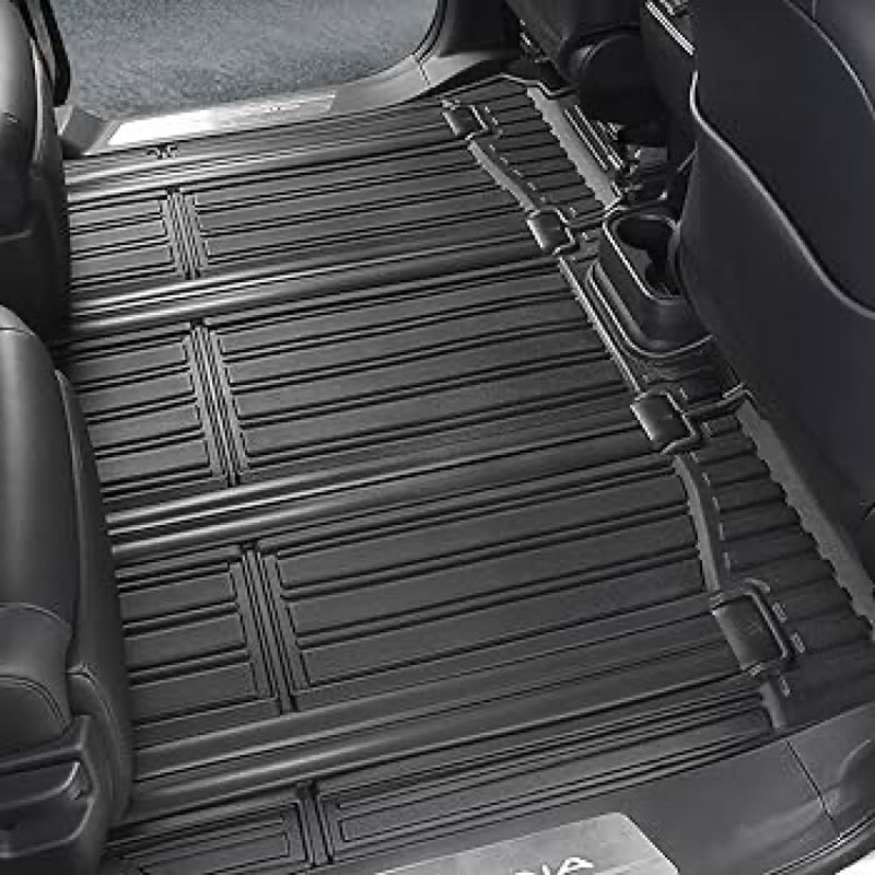 Antsvnn Fit for 2021-2025 Toyota Sienna Backrest Mats, TPE All-Weather Rear 3rd Row Seat Back Cargo 