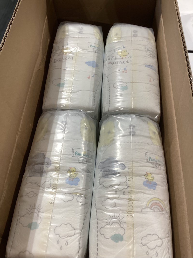 Condition photo showing New/Like New for pampers swaddlers diapers, size 6 (23-44 lbs), 108 count, absorbent, keeps baby dry and comfortable, skin safe disposable baby diaper (packaging may vary) size 6 108