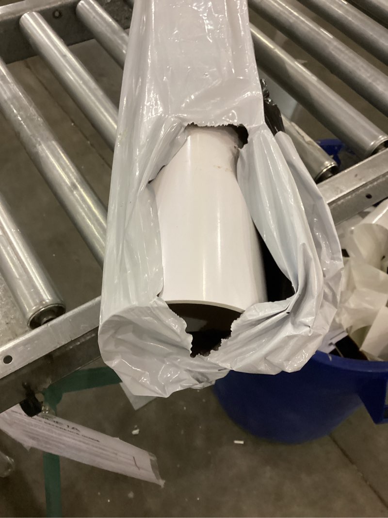 MECCANIXITY 4.3 Inch PVC Rigid Tube Round Pipe 101.6mm ID 110mm OD 500mm White High Impact for Water