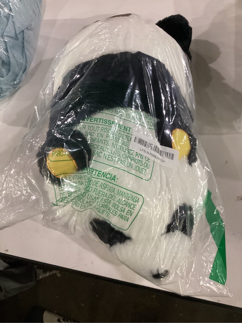 Condition photo showing Good Condition for cute panda bear pillow large panda stuffed animal plush toy soft hugging body pillow for adults kids boys girls birthday gift (23.6 in)