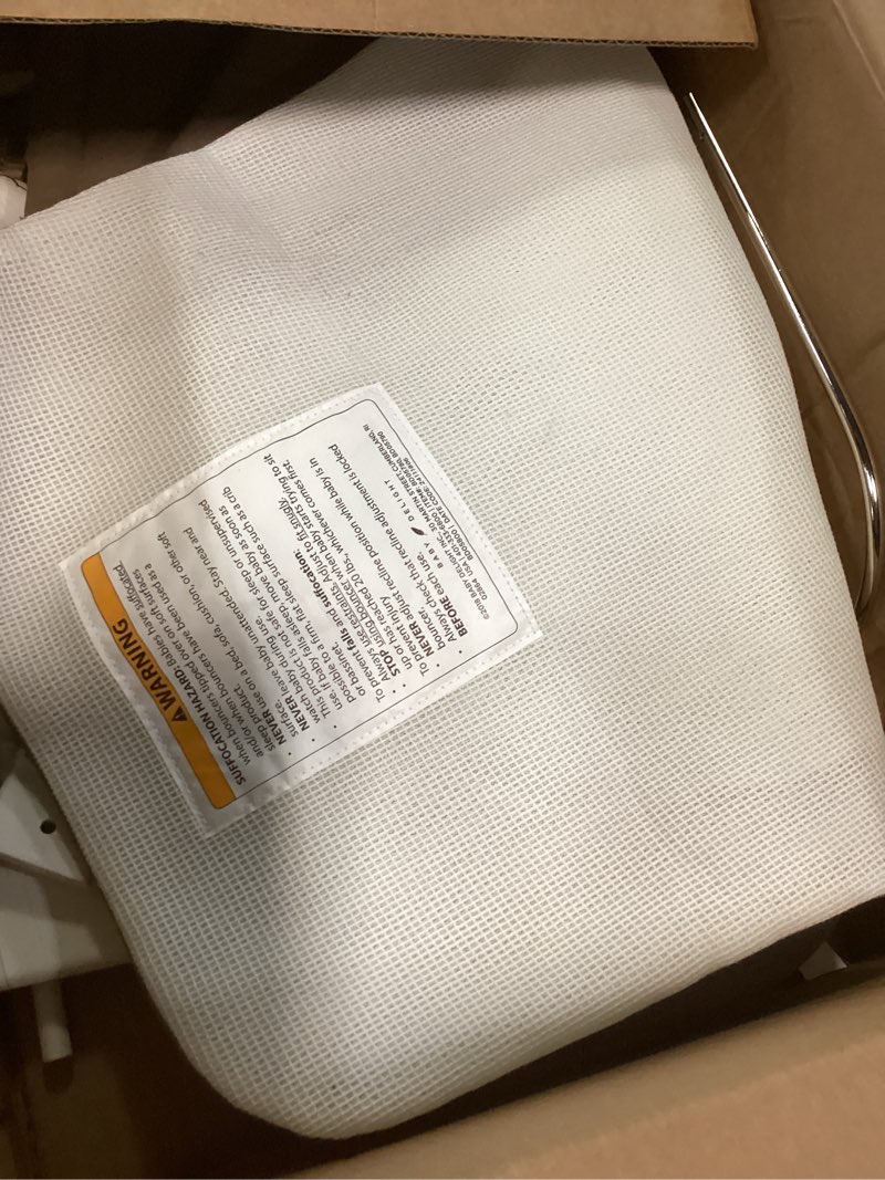 Condition photo showing item condition for Baby Delight Alpine Deluxe Portable Baby Bouncer | Infant | 0-6 Months | 100% GOTS Certified Organic Cotton Fabric | Organic Mocha Organic Mocha Deluxe