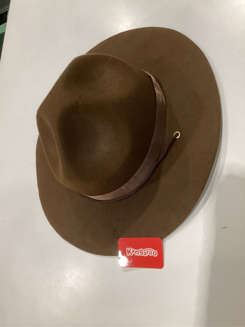 Kangaroo Park Ranger Brown Hat - Campaign Smokey Bear Fedora Adventure Hat for Men - Halloween Cospl
