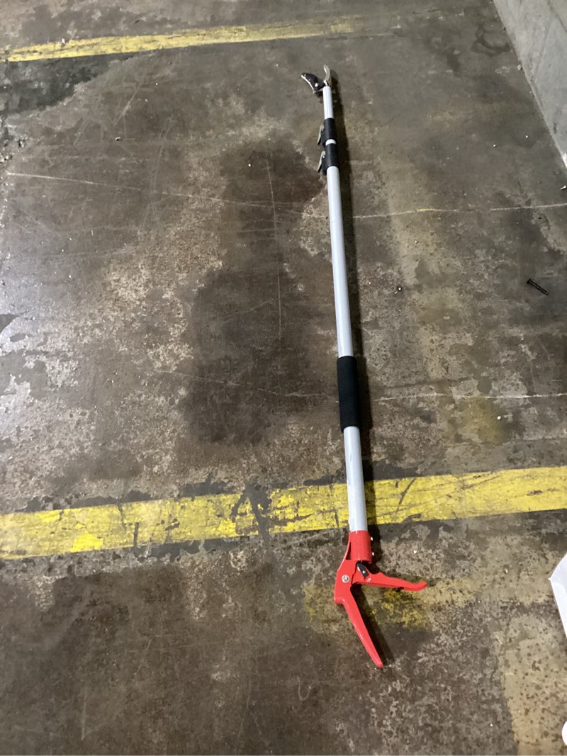 Condition photo showing Good Condition for 4.6-10 Ft Extendable Tree Pruner with Pole Saw, Tree Trimmers Long Handle Pruner Cut and Hold Pruning Trimmer, Telescopic Pole Pruner Fruit Picker for Tree Branch Cutter Garden