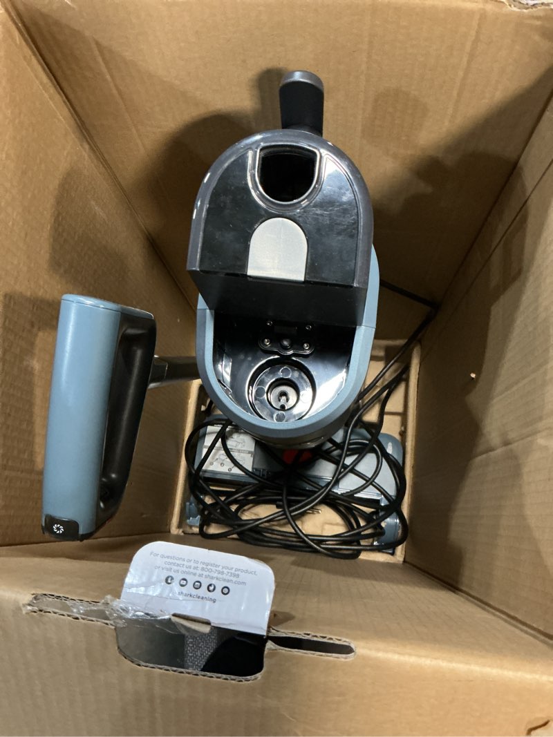Condition photo showing As Is for ( incomplete );shark hydrovac messmaster wet dry corded vacuum cleaner, 3-in-1 multi-surface vacuum mop & self-cleaning system, lightweight, powerful suction, for hard floors & area rugs, navy, wd161