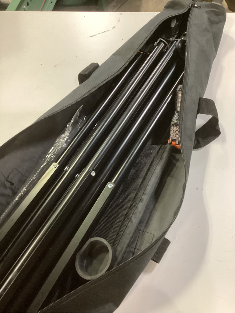 Condition photo showing As Is for EMART Backdrop Stand 10x7ft(WxH) Photo Studio Adjustable Background Stand Support kit with 2 Crossbars, 8 Clamps, 2 Sandbags and Carry Bag for Parties, Events Decoration, Wedding, Photography