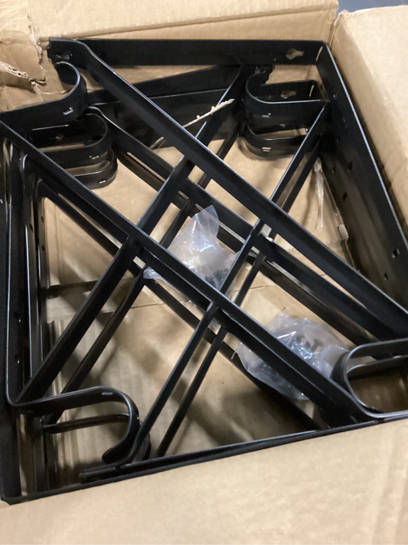 Condition photo showing New/Like New for axeman deep floating shelves for wall, 16w x 12d rustic wood wall shelves set of 2, 12 inch deep large floating shelves for decor & storage, hanging shelves for farmhouse kitchen bathroom bedroom rustic brown 16w x 12d