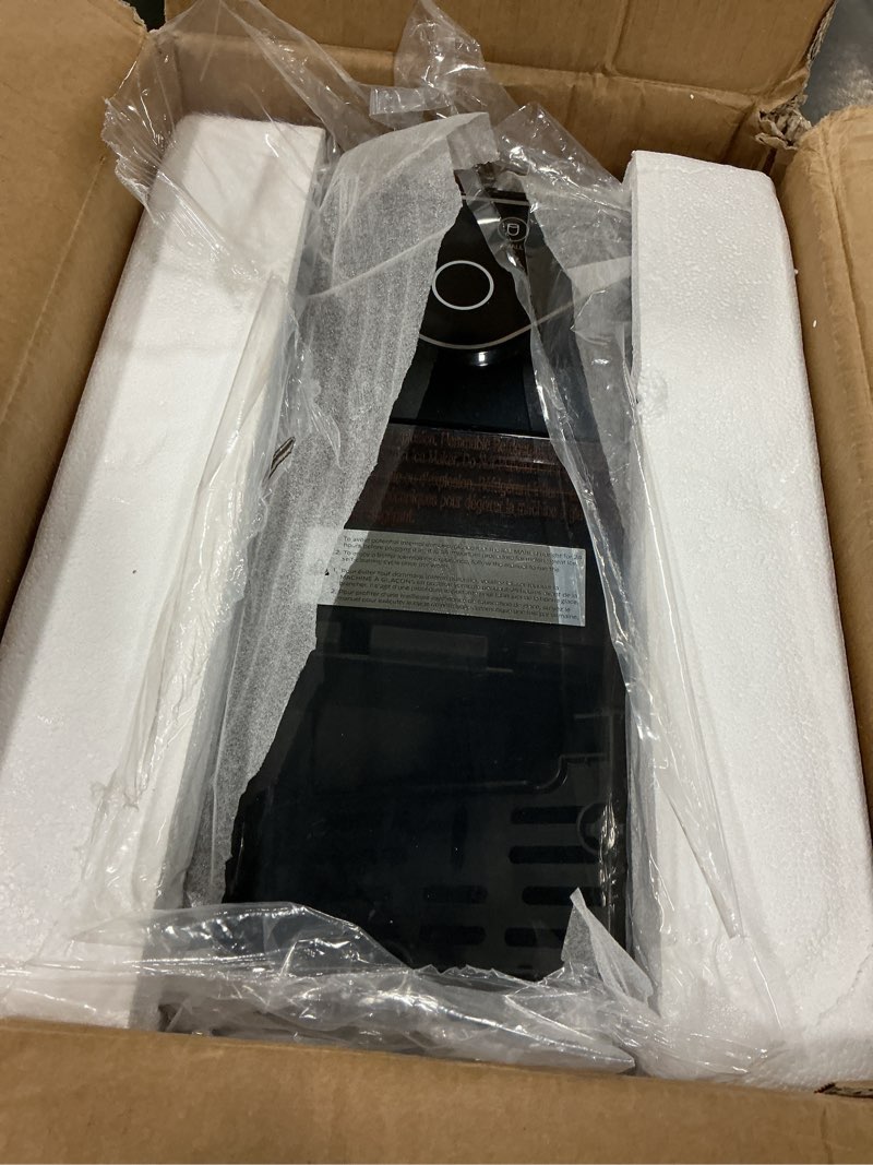 Condition photo showing As Is for Silonn Countertop Ice Maker with Expanding Ice Basket, 9 Cubes in 6 Mins, 2.5L Ice Basket, Self-Cleaning Ice Maker with LED Touch Control, 2 Bullet Ice Sizes for Home, Kitchen, Office Black with Expanding Ice Basket