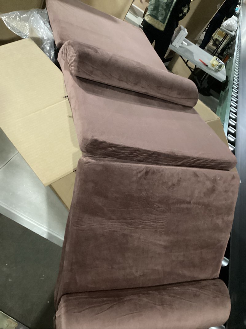 Condition photo showing Good Condition for SIMILAR TO STOCK PHOTO.. Internet's Best Memory Foam Lounger Pet Bed - Medium - 36 x 24 Inch - Ultra Soft Plush Pet Bed - Headrest Pillow Top - Brown Medium - 36 x 24\" Brown
