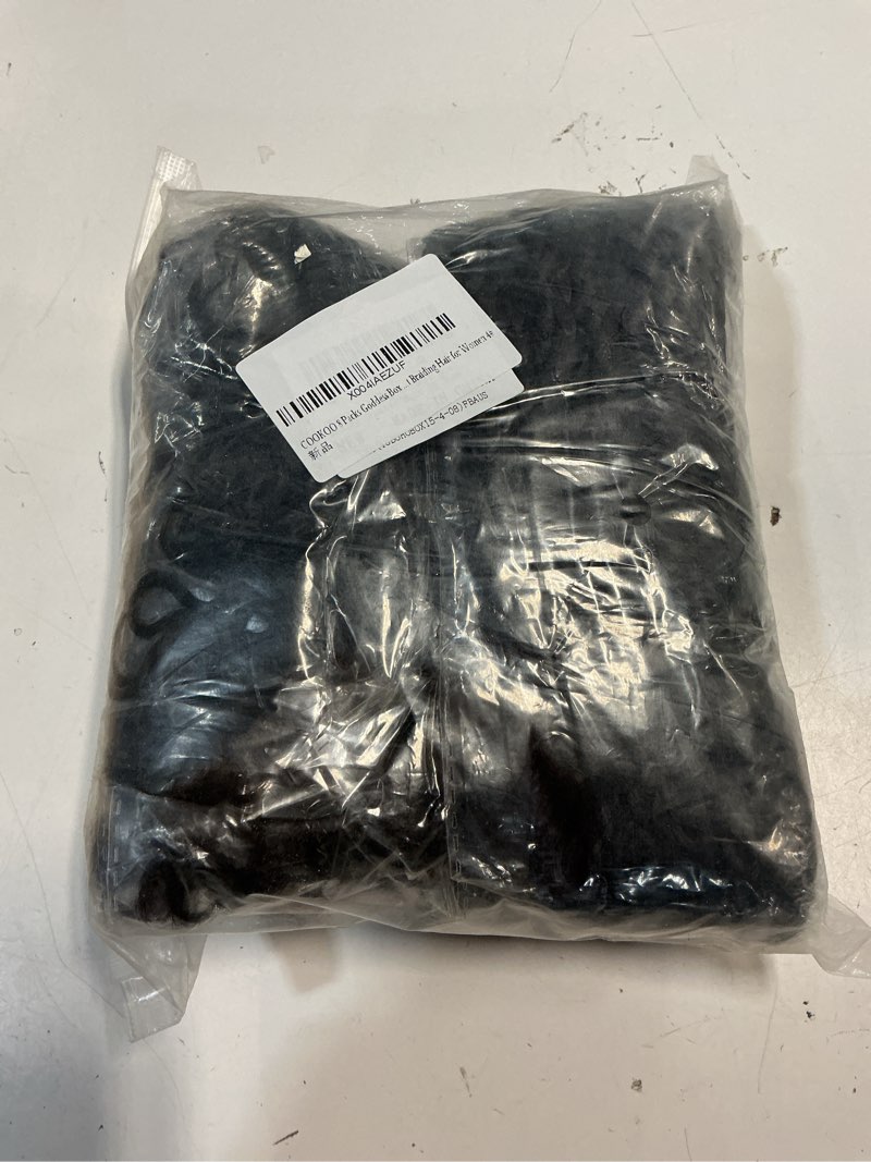 Condition photo showing New/Like New for cookoo 8 packs goddess box braids crochet hair 18 inch bohemian hippie box braids crochet hair with curly ends synthetic crochet braiding hair for women 4# 18 inch (pack of 8) 4