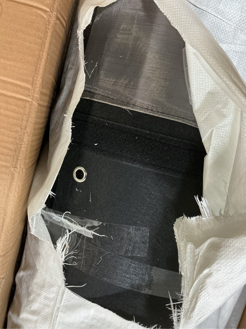 Condition photo showing Good Condition for RV Skirting with Combination Lock, 105ft Lx2.6ft H Travel Wheel Skirt, Waterproof Polycarbonate Roofing Sheet, Connection of Tightly Protected Metal Plates (Black, 2.6 x105 ft) Black 2.6 x105 ft