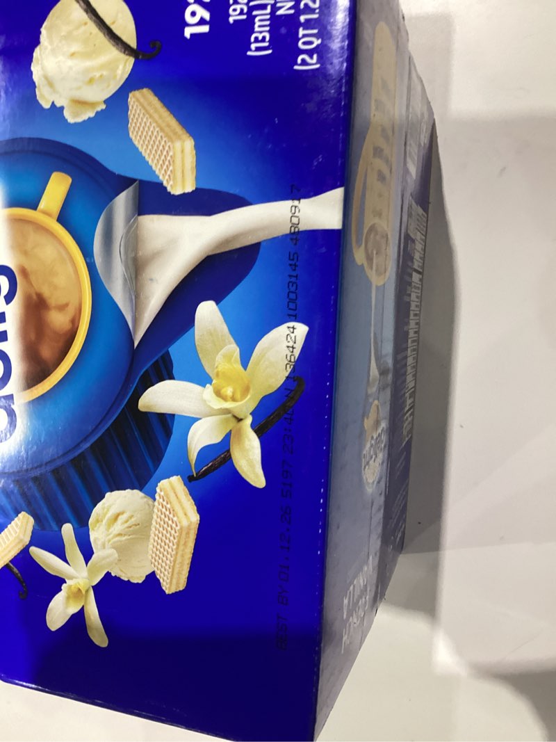 Condition photo showing New/Like New for International Delight, French Vanilla, Single-Serve Coffee Creamers, 192 Count (Pack of 1), Shelf Stable Non-Dairy Flavored Coffee Creamer, Great for Home Use, Offices, Parties or Group Events French Vanilla 192 Count (Pack of 1)