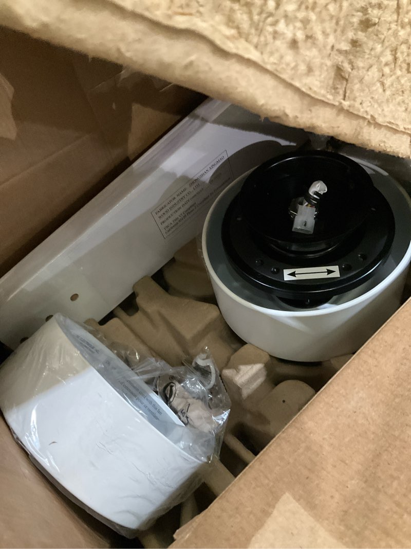 Condition photo showing As Is for harbor breeze 42-inch white ceiling fan